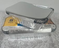 35 Paper Plates & 12 Foil Containers With Lids