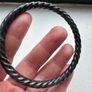 Wuji (Black) Type A Jade Bangle Image 2