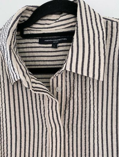 French Connection Monochrome Striped Relaxed Shirt