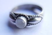 Vintage Sterling Silver 925 Moonstone Ring size L1/2 - 2,9g