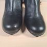Womens Faith Subtle Ah Ankle Boots Black Leather Zip Up Wedge Heel Size Uk 6 Eu 39 Brand New With Box Image 6