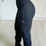QUIZ cuffed black cargo pants, size 8 Image 3