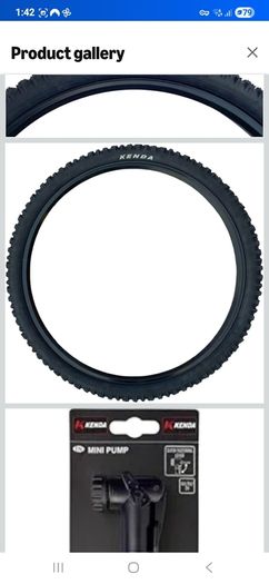 Kenda Smoke 26 x 2.10 Mountain Bike Tyres with Schrader Valve Inner Tubes (PACK OF 2) + MINI PUMP
