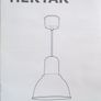 HEKTAR hanging pendant lamp 22cm white Image 3