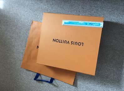 Louis Vuitton box and carry bag