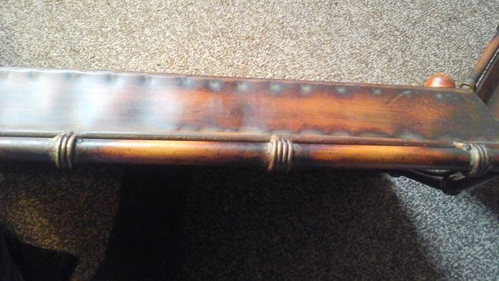 Set of 3 large vintage metal tole trays