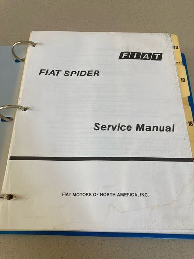 Fiat 124 Spider Factory Shop Manual