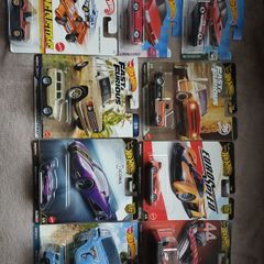 1/64 Hot Wheels Lot x 9 Real Riders ,Mainlines, Ferrari ,Fast and Furious etc