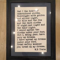Framed Yeats Print