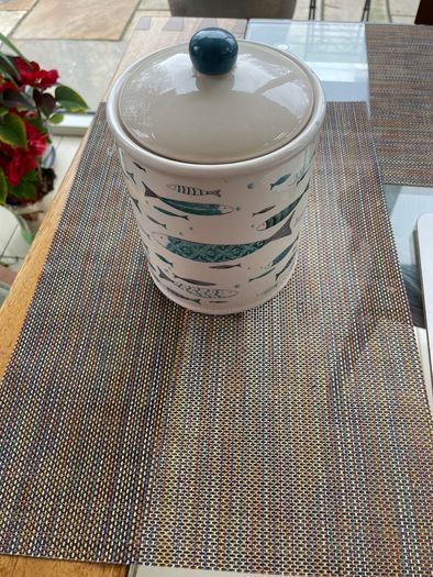 Boltze home ceramic tea caddy