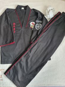 Kids black karate suit