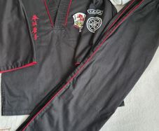 Kids black karate suit