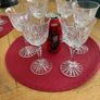 Set of six Skellig crystal small wine glasses Image 2