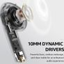 Wireless Bluetooth 5.3 Earphones, 32 EQ Presets & App Customisation, 10mm Drivers for Deep Bass, 30-Hour Playtime Ear Buds, IPX6 Waterproof Wireless Earphones, Comfortable In-Ear Fit-E2 Image 4