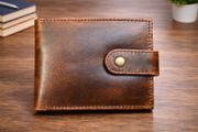 Genuine Leather Wallet Luxury Handmade RFID Secure Wallet Card Holder