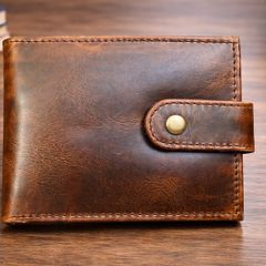 Genuine Leather Wallet Luxury Handmade RFID Secure Wallet Card Holder
