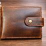 Genuine Leather Wallet Luxury Handmade RFID Secure Wallet Card Holder Image 2