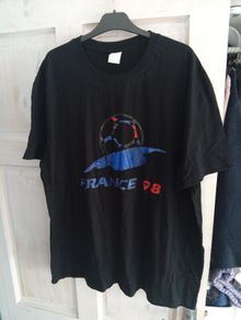 Black France 98 t shirt XXL