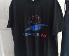 Black France 98 t shirt XXL