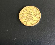Old 1930 German coin - 10 Pfennig