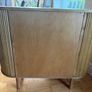 Fluted solid wood sideboard with sliding doors Image 10