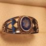 Sterling Silver Natural Sapphire Band Ring Image 8