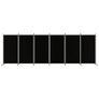 6-Panel Room Divider Black 520x180 cm Fabric Image 4