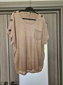light beige top