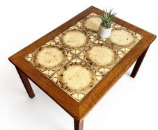 Vintage Retro Mid Century Danish Teak and Tile Coffee Table