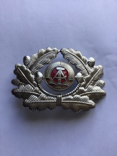 Military memorabilia from a State that no longer exists -  East German Military hat badge