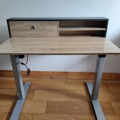 Sit/standing electric office desk