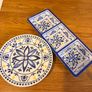 Dunnes Stores Blue Melamine Summer Dining Set, 21 Pieces Image 2