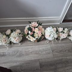 Wedding flowers bridal & 5 bridesmaids