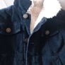 Navy corduroy fleece lined warm jacket. Suit boy or girl. Age 3 to 4. Image 2