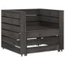 6 Piece Garden Lounge Set Grey Impregnated Pinewood Image 3