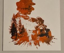 Super Mario Cart 3d printed picture