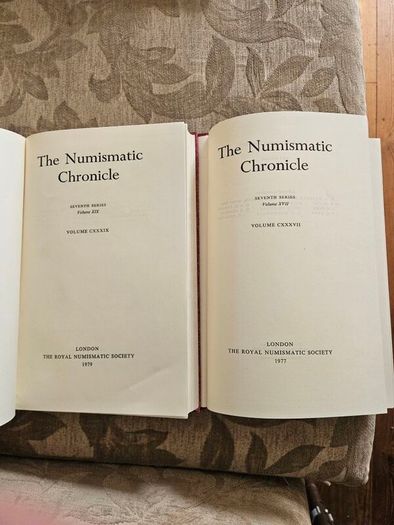 The Numismatic Chronicle  X 2 1977 & 1979. Both First Edition Hardback In Good Condition   See Photos For Same.