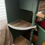 Upcycled Vintage Vanity Table or Console Table and Stool Set Image 5