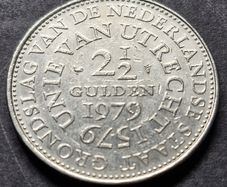 1979 Netherlands 21/2 Guilder Commemorative Juliana coin