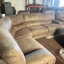 Large Beuge corner recliner sofa + matching 2 seater Image 5