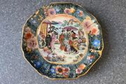 Vintage Satsuma Chinese Hand Painted Plate Geishas