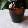 Antique Amber Glass OXO & Bovril Bottles. Set of 2, 4oz and 1oz. c.1900-1930. Excellent Antique Condition Image 4