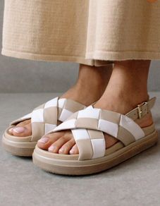 Alohas Marshmallow Scacchi sandals