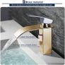 Waterfall Bathroom Faucet Wash Basin Mixer Tap Hot and Cold Water Sink Taps Single Handle Basin Taps Mixer Bathroom Tap Accessories Chrome Brass (FREE POSTAGE) Image 3