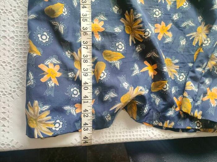 Handmade Navy Floral Summer Dress Medium Postage included