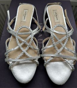 Silver LK Bennett sandals - sz 6