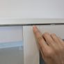 Glass sliding door cabinet (Ikea Vihals) Image 4