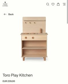 Ferm Living play kitchen + fruit