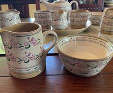Nicholas Mosse  new  Lavender set  from Washington  creek . A cylinder jug and a bowl