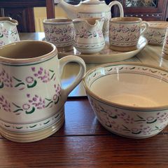 Nicholas Mosse  new  Lavender set  from Washington  creek . A cylinder jug and a bowl